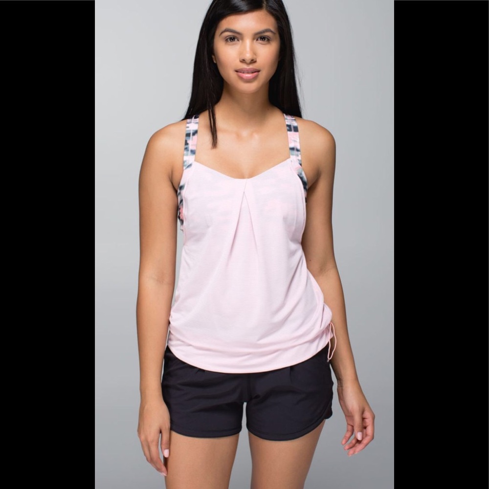 Lululemon Rest Less tank in Wamo Camo Barely Pink